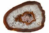 Colorful, Brazilian Agate Nodule On Metal Stand #206972-3